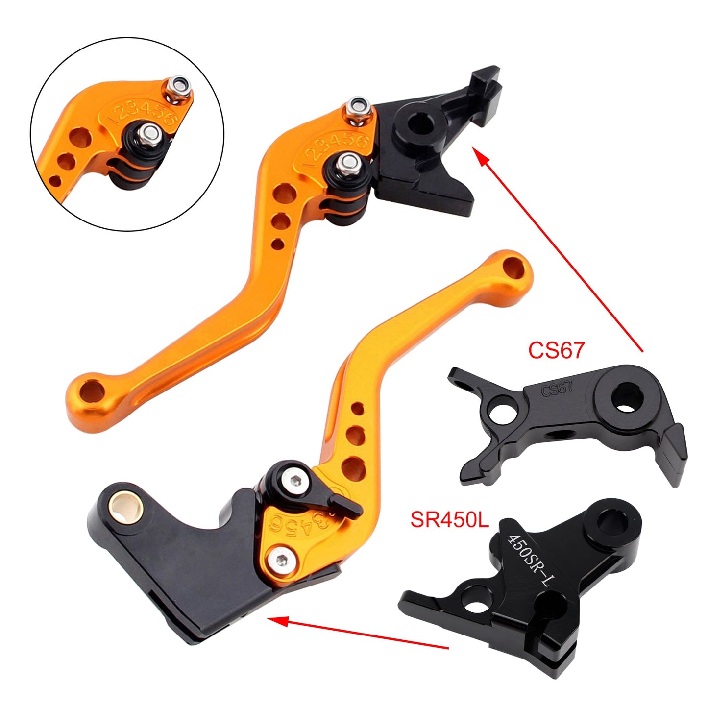 NUOVA leva freno frizione corta adatta per VOGE DS900X 900DSX 2024-2026