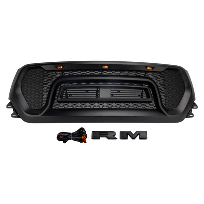 Griglia superiore del cofano a nido d'ape nera per Dodge Ram 1500 2019-2024