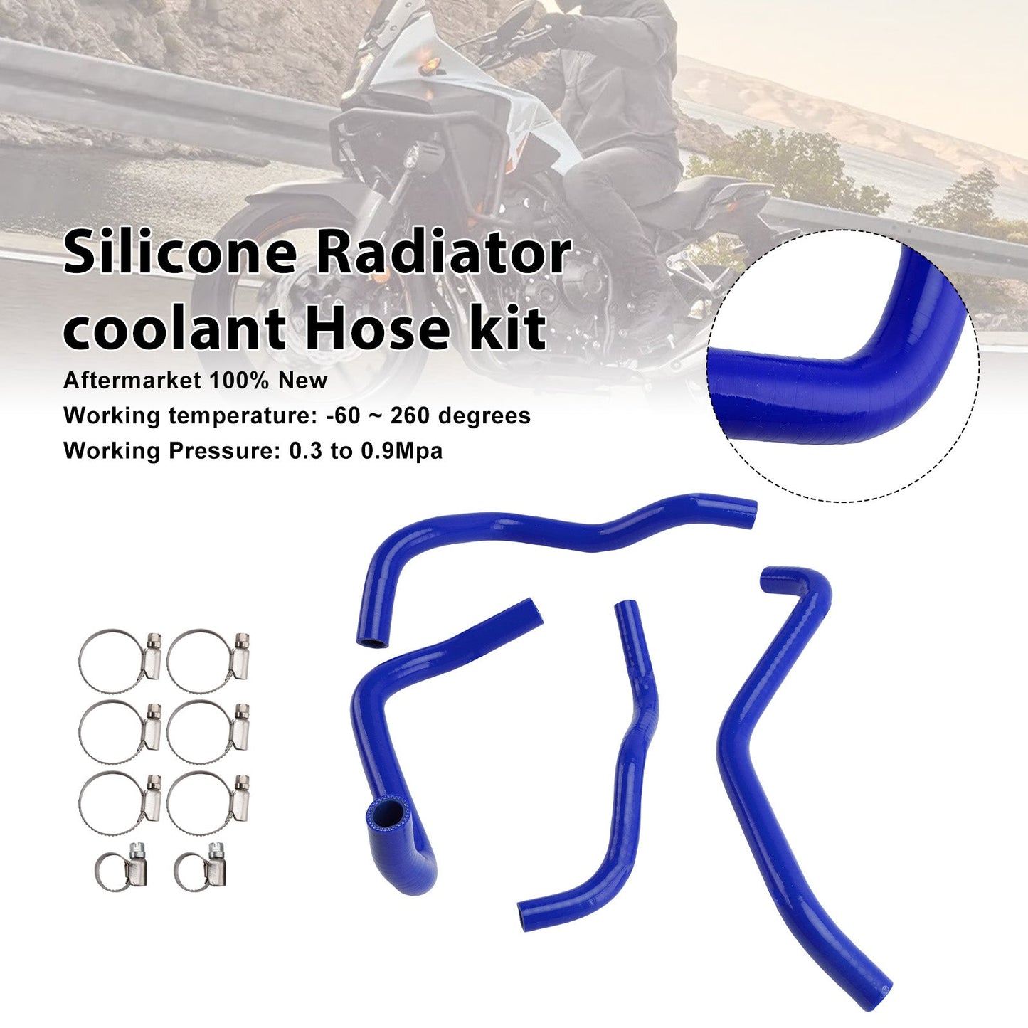 Tubo flessibile in silicone per il liquido di raffreddamento del radiatore della Honda CB500 Hornet 2024-2025