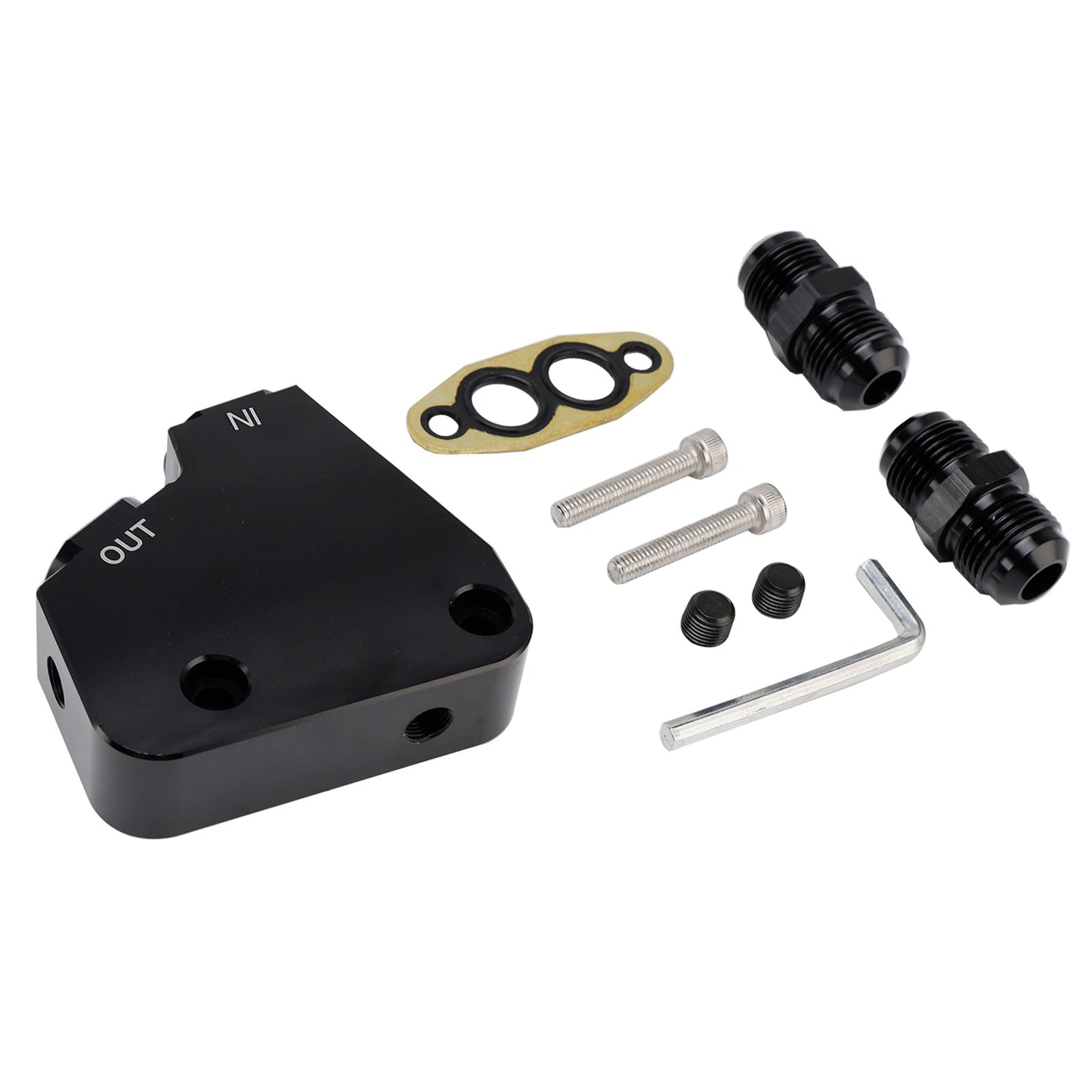 Kit adattatore per radiatore dell'olio motore Corvette GM LS LS1 LS2 LS3 LS6 (confezione da 5) 2005-2019