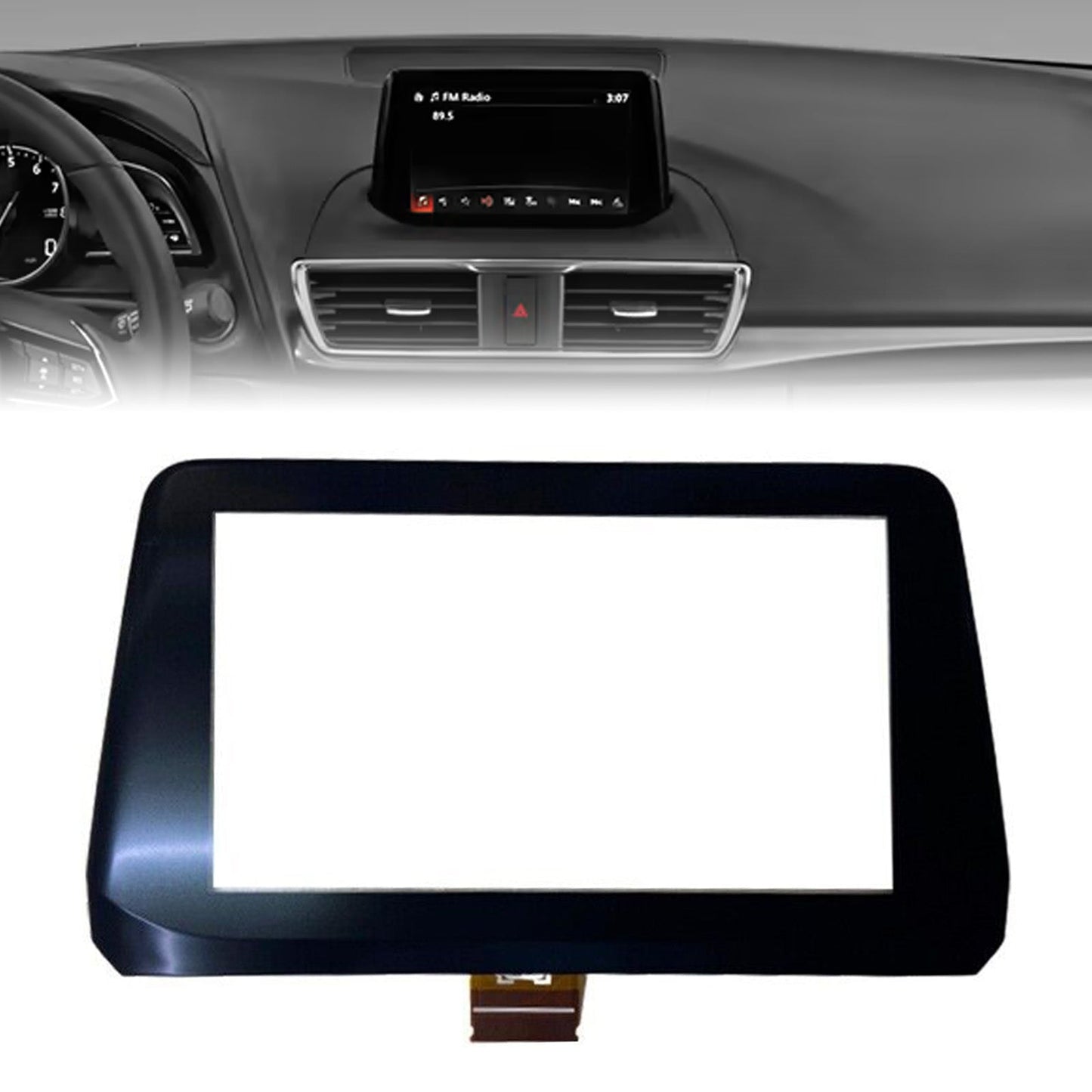2017-2018 Mazda 3 GPS Alexa con il convertitore analogico/digitale del touch screen a 7 pollici della struttura B61A611J0