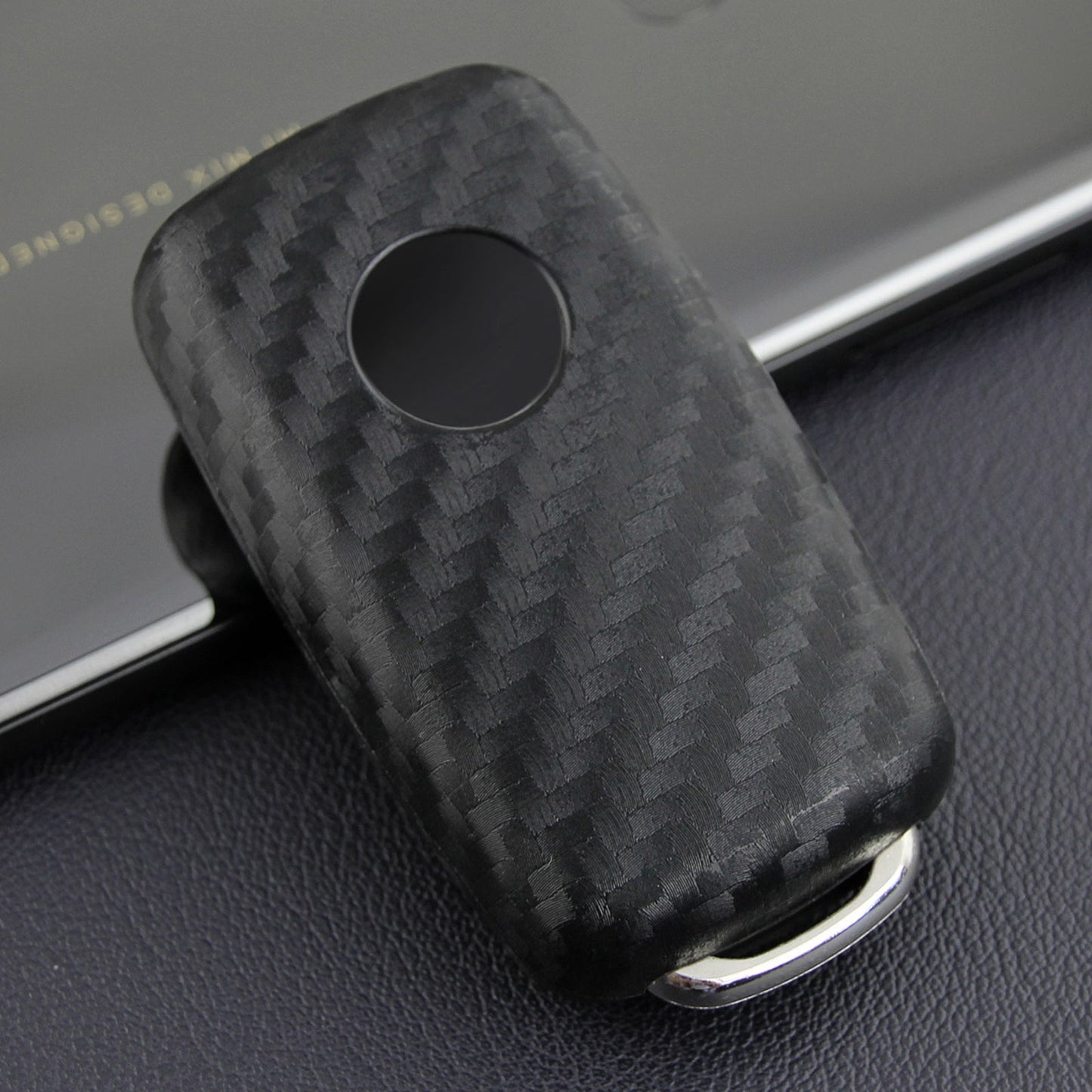 Custodia in similpelle e silicone per chiave auto con fibbia per Volkswagen Golf MK6