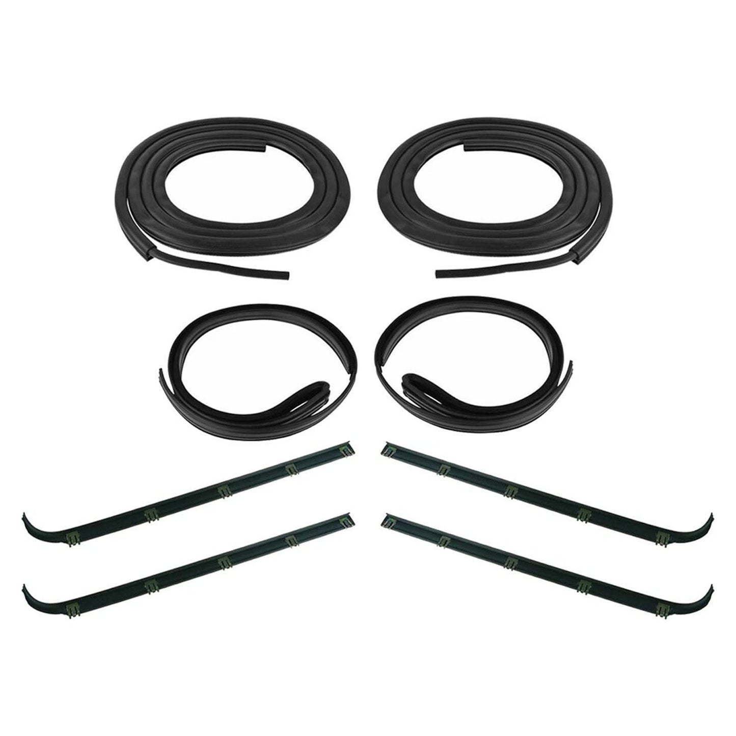 Kit guarnizioni per portiera anteriore Ford Bronco 1987-1996, 8 pezzi, kit guarnizioni per finestrini e portiere