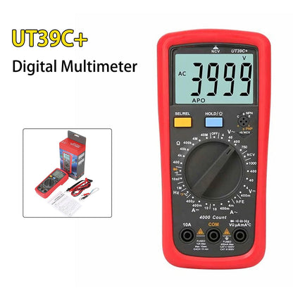 Multimetro digitale UT39C+ Voltmetro AC DC Ohm Cap Diodo Tester
