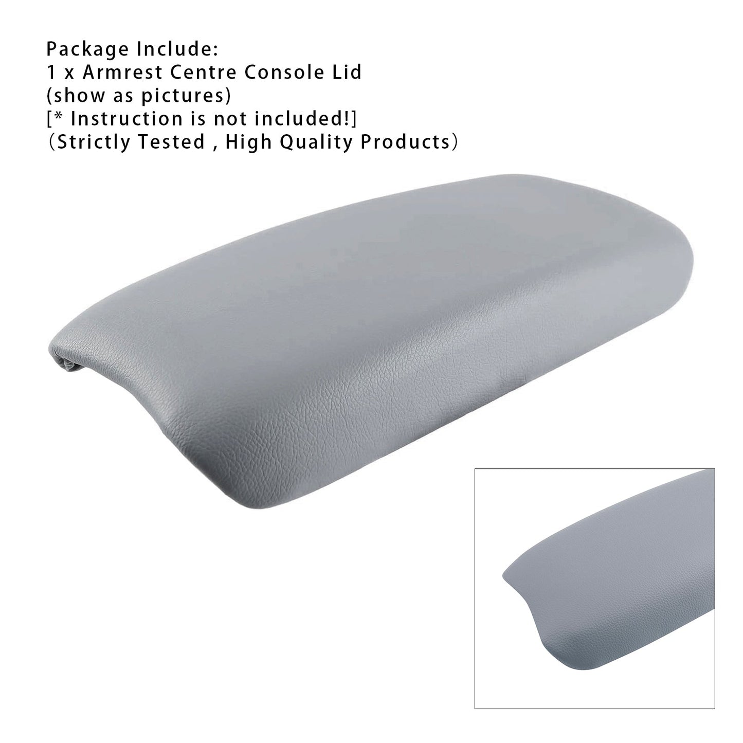 Coperchio della console centrale del bracciolo in pelle grigia per Honda CIVIC 2006-2009