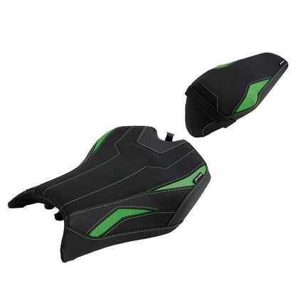 2025 - Cuscino posteriore per sedile conducente e passeggero per Kawasaki Ninja Z900 Zr900-F, colore verde.