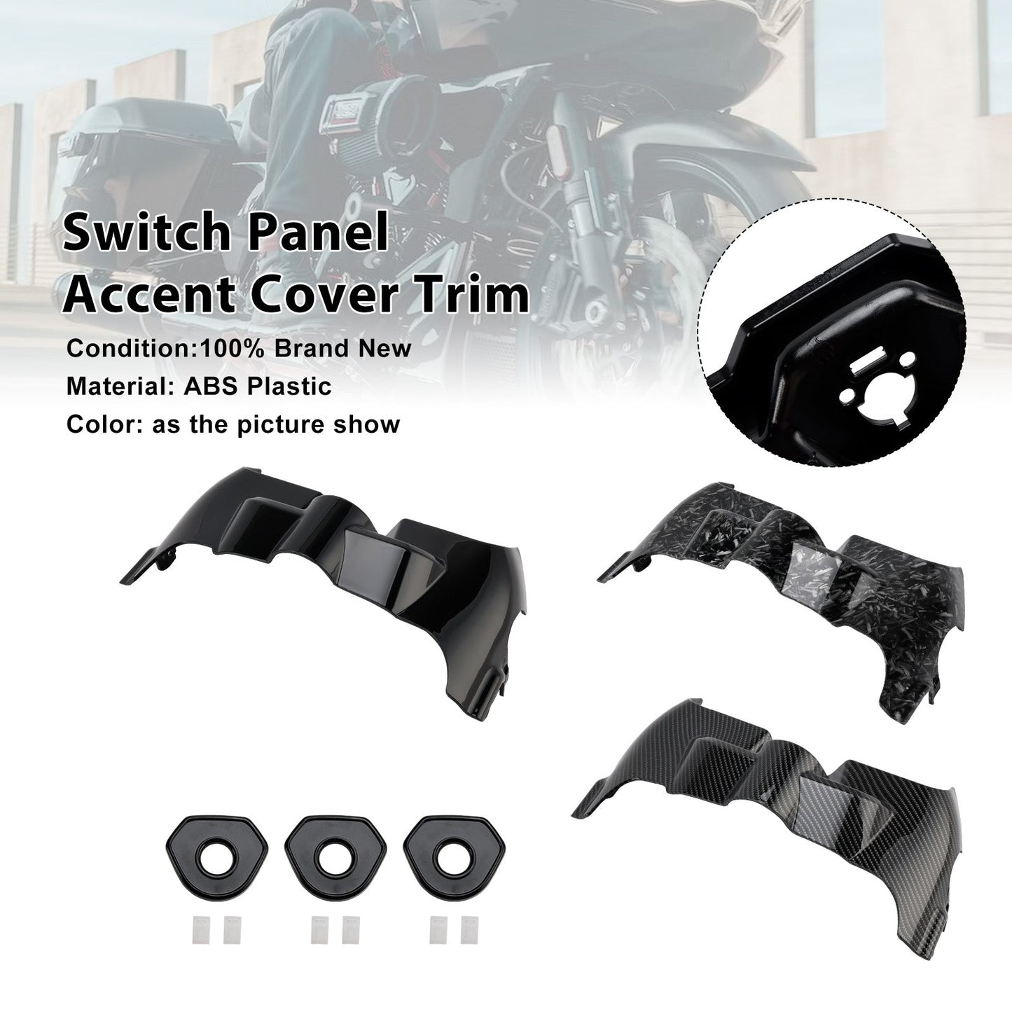 Rivestimento decorativo per pannello interruttori Touring Electra Street Glide 2023-2025