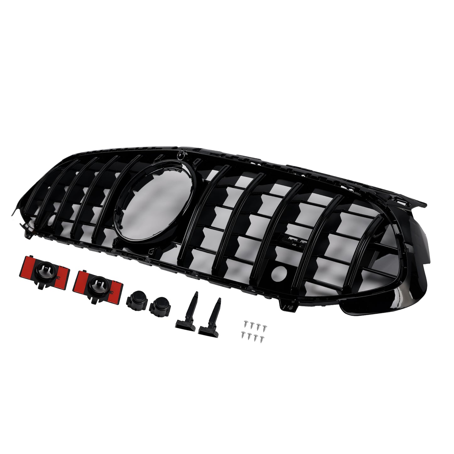 Per Mercedes Classe A W177 A35 A180 2023-2025 Griglia anteriore nera lucida