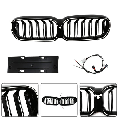 Griglia anteriore a doppio rene BMW Serie 5 G30 G38 2021-2024, nero lucido