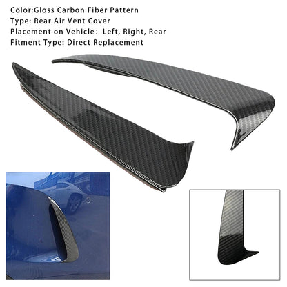 Copertura della presa d'aria posteriore in fibra di carbonio per Mercedes Classe C W205 C43 C63 2014-2019