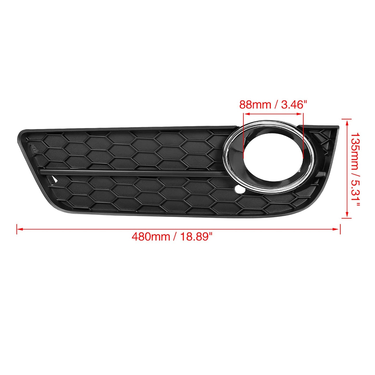 Audi A5 2008-2011, coppia di griglie per fendinebbia, 8T0 807 682 8T0 807 681