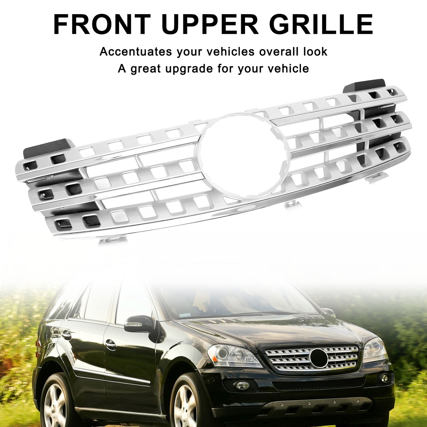 Per Mercedes-Benz Classe ML W164 2005-2008 Griglia anteriore cromata