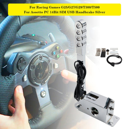 Per giochi di corse G25/G27/G29/T300/T500 Per Assetto PC 14Bit SIM USB Handbrake