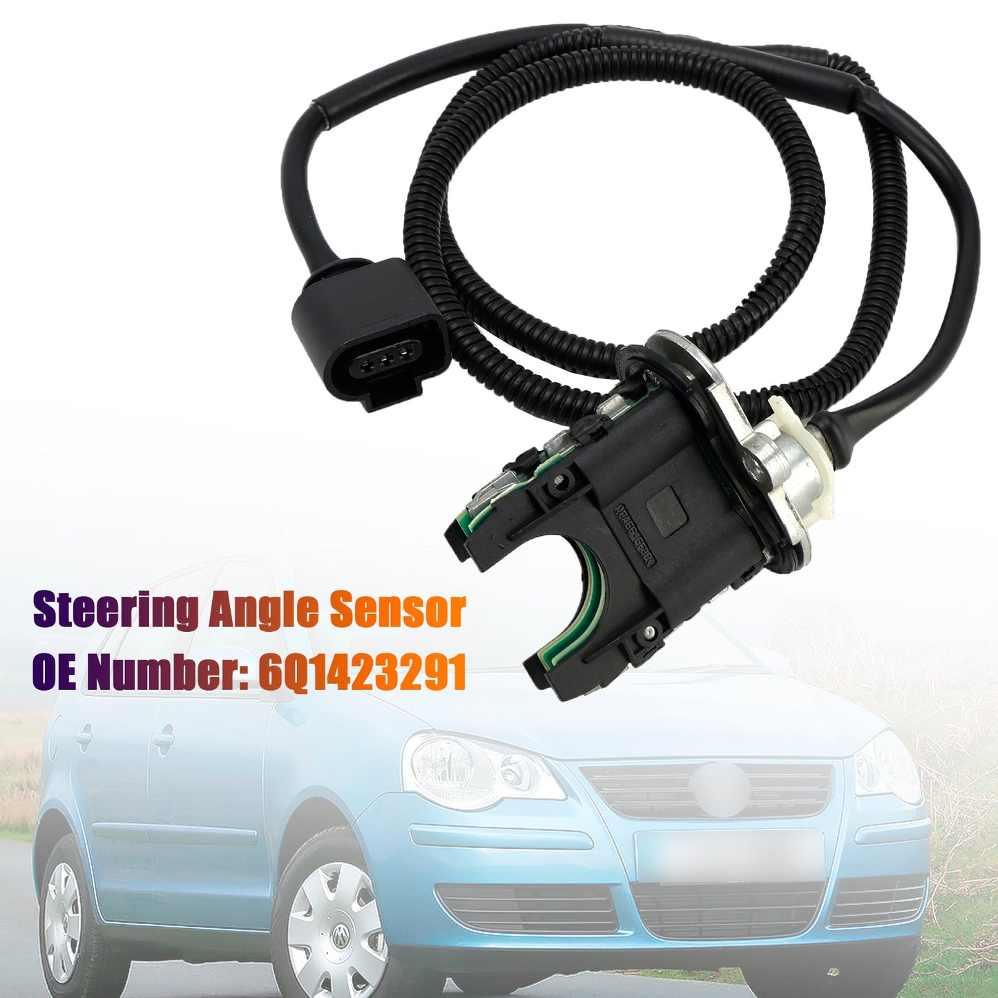 Sensore angolo sterzo 6Q1423291 per Polo Skoda Fabia Seat Ibiza Cordoba