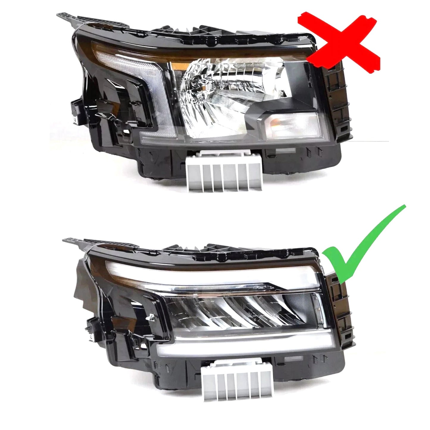 Faro anteriore destro a LED con luci diurne (DRL) per Nissan Frontier 2022-2025 26010-9BU0C
