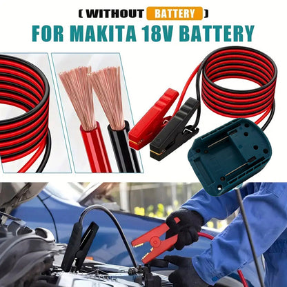 Kit di alimentazione di emergenza per auto con accenditore per batteria per auto, kit di alimentazione di emergenza con cavo 12AWG