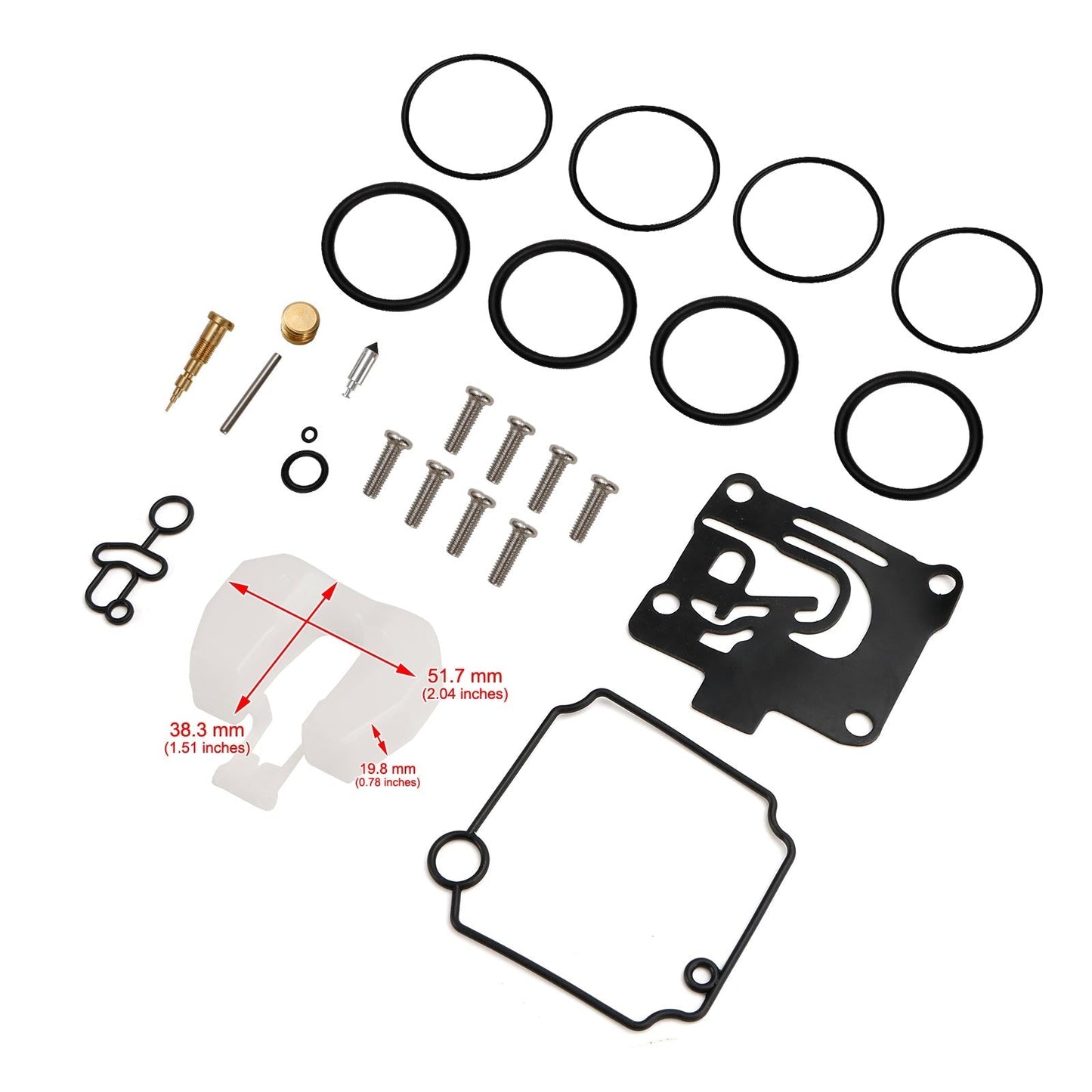 62Y-W0093-11/10-00 Per Yamaha F50-T50 CV 4 tempi 2001-2004 Kit di ricostruzione carburatore