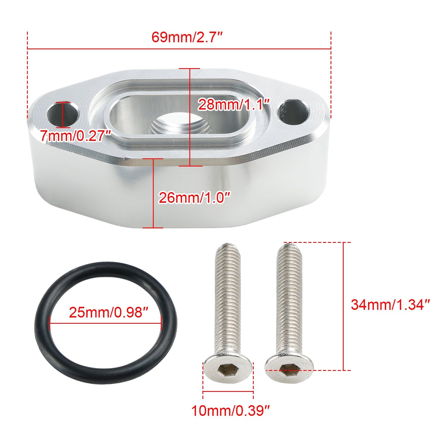 Adattatore di riposizionamento del sensore di pressione dell'olio billet 551534 per LS LQ L92 L99 L33 LR4