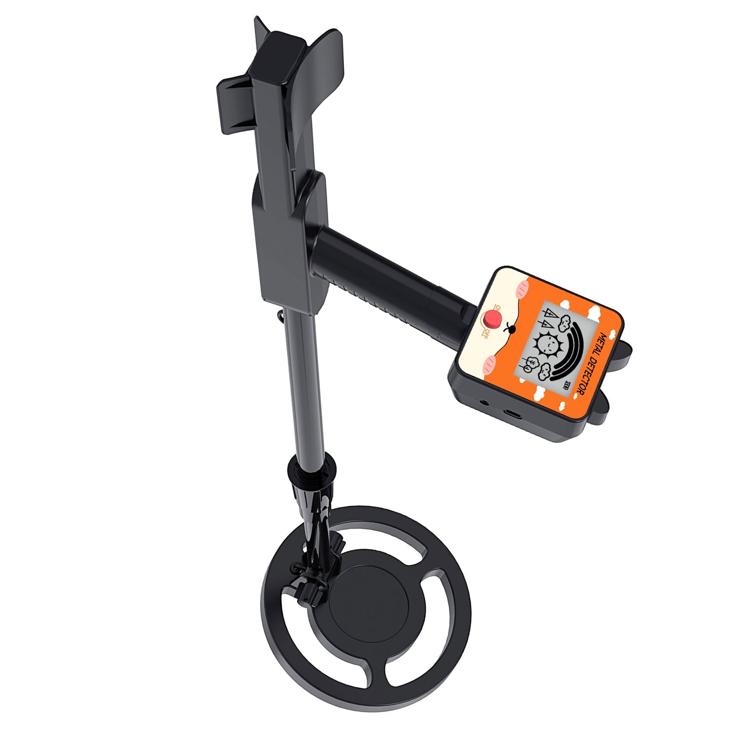 GT260 Metal Detector per Bambini, Impermeabile, Bobina di Ricerca da 6,3"" Nero