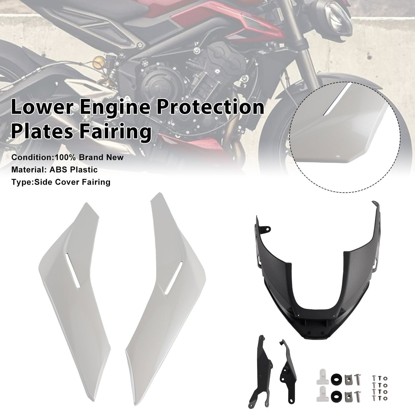 Pannelli inferiori del motore Street Triple 765 R/RS 2023-2025, carenatura protettiva
