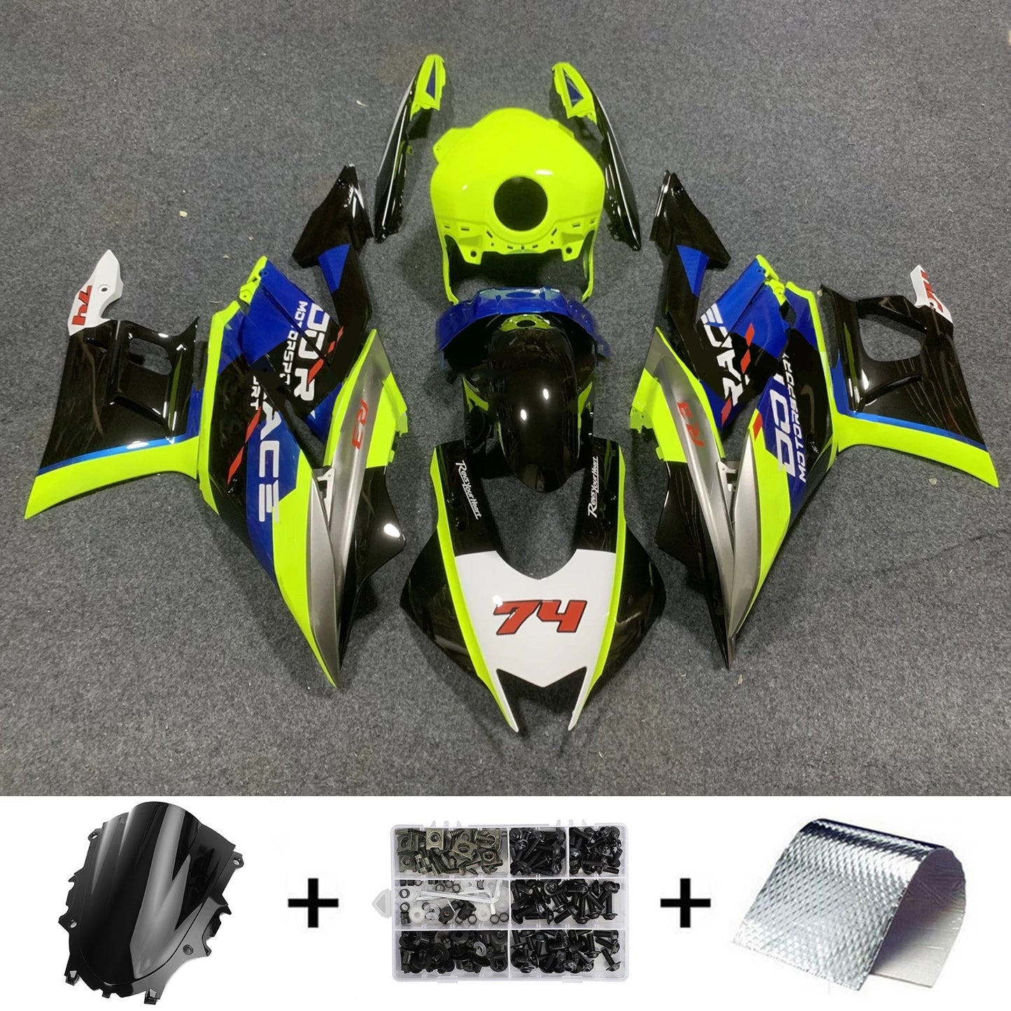 2022-2023 Yamaha YZF-R3 R25 Kit carenatura iniezione Carrozzeria Plastica ABS