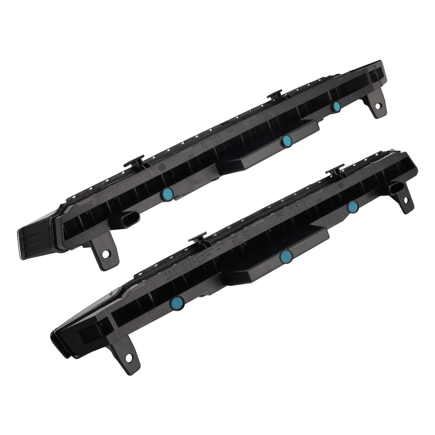 Coppia paraurti anteriore Audi Sport Version Q7 2010-2015 con 11 indicatori di direzione a LED e fendinebbia