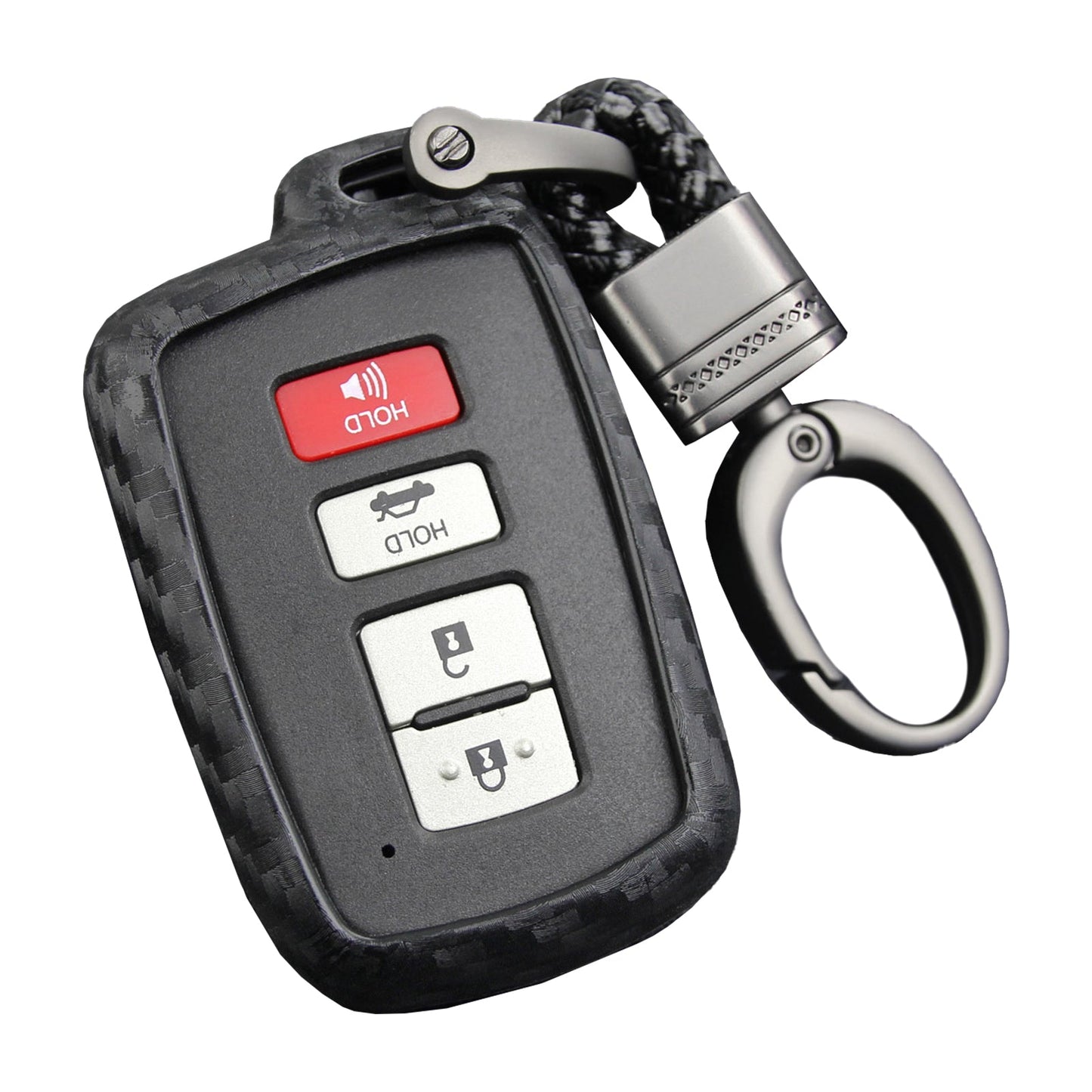 Custodia in similpelle e silicone per chiave auto con fibbia per Toyota Highlander