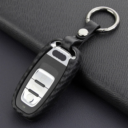 Custodia in pelle e silicone per chiave auto con fibbia per Audi