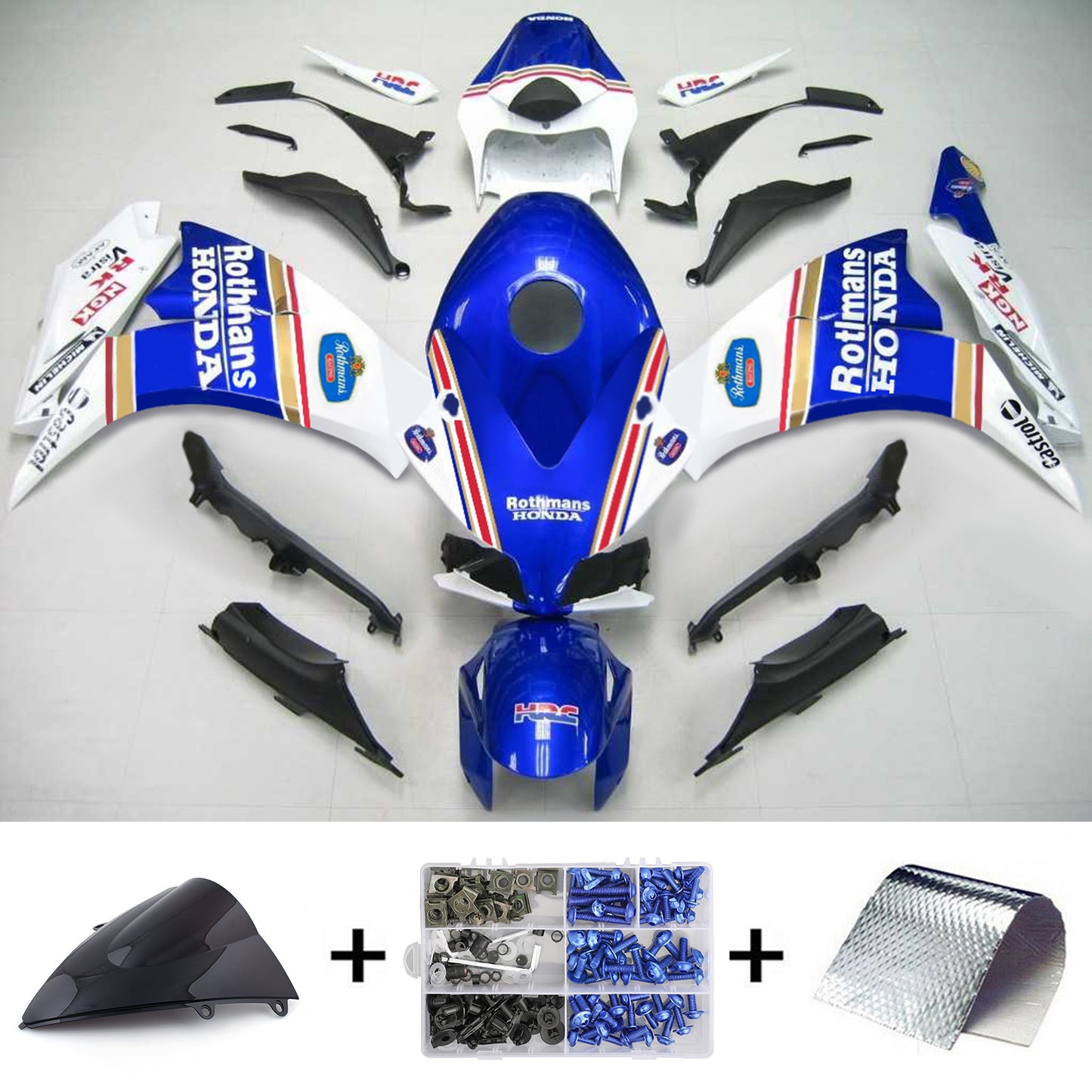 Kit carenatura Bodywork ABS di plastica per Honda CBR1000RR 2012-2016