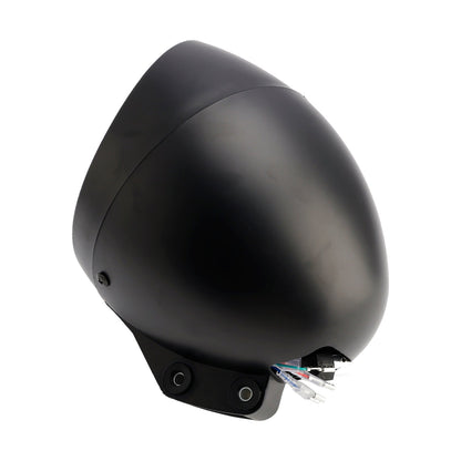 Faro fendinebbia multifunzionale, adatto per moto da corsa, bobber e chopper, cromato