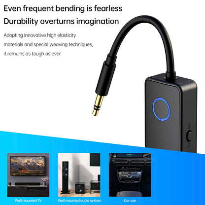 Ricevitore trasmettitore Bluetooth 5.4 2 in 1 adattatore audio wireless da 3,5 mm