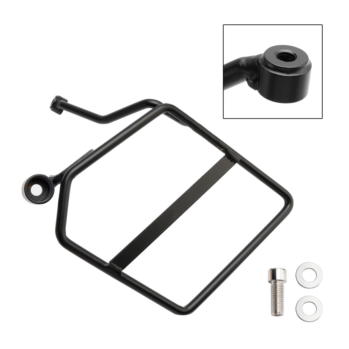 Supporto per borsa laterale portapacchi Honda Monkey 125 2018-2024, sinistro, nero