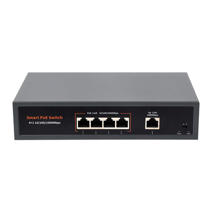 Switch Poe Gigabit Ethernet da 120 W, 10/100/1000 M, Plug Play adattivo, 4 reti