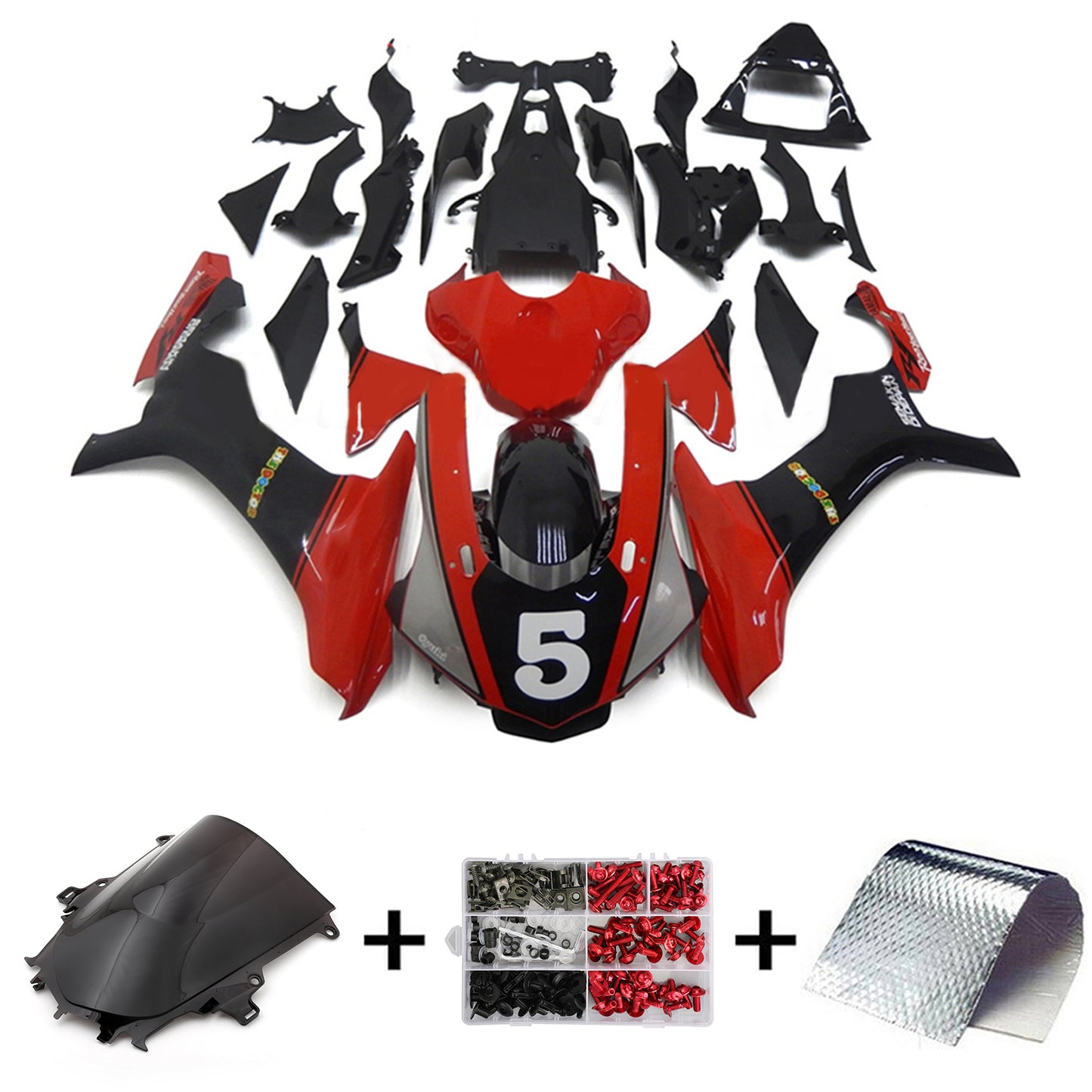 Kit carenatura BODYWORK ABS di plastica per Yamaha YZF 1000 R1 2015-2019