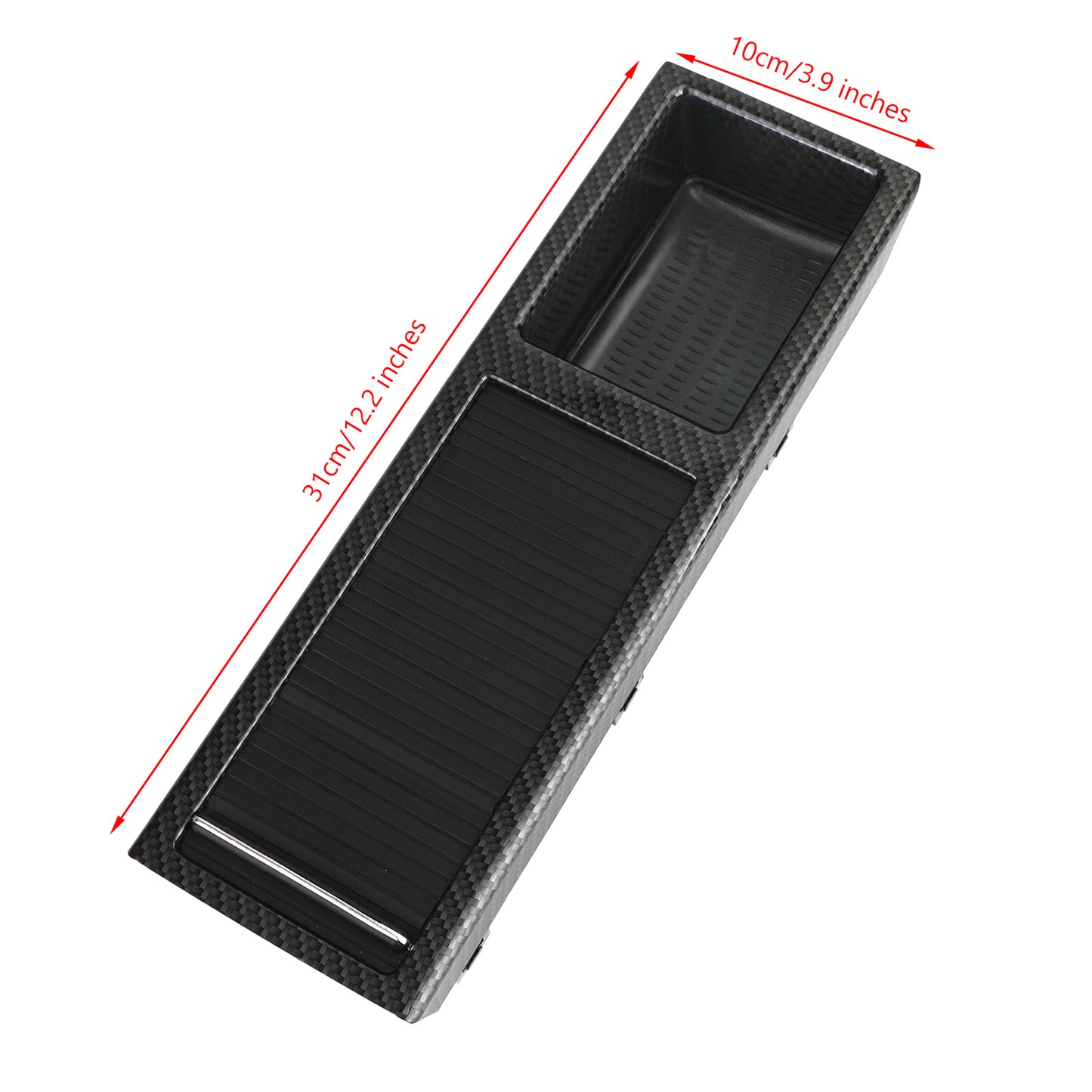 1998-2007 BMW E46 Serie 3 Portacoppa di stoccaggio della console centrale anteriore in carbonio
