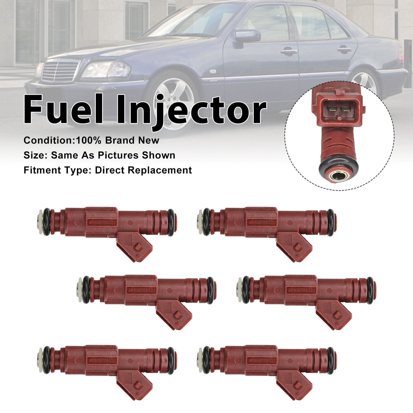 1994-1997 Per Mercedes-Benz SL320 3.2 6 iniettori di carburante 0280155757 A0000788623