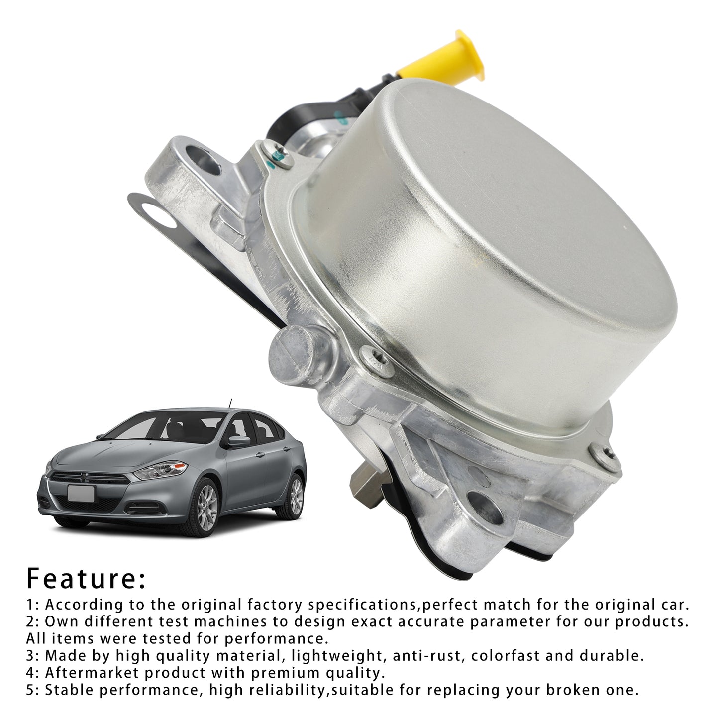 Vacuum Pump 4892641AA Per DODGE DART 2013-2016 FIAT 500 2012-2019
