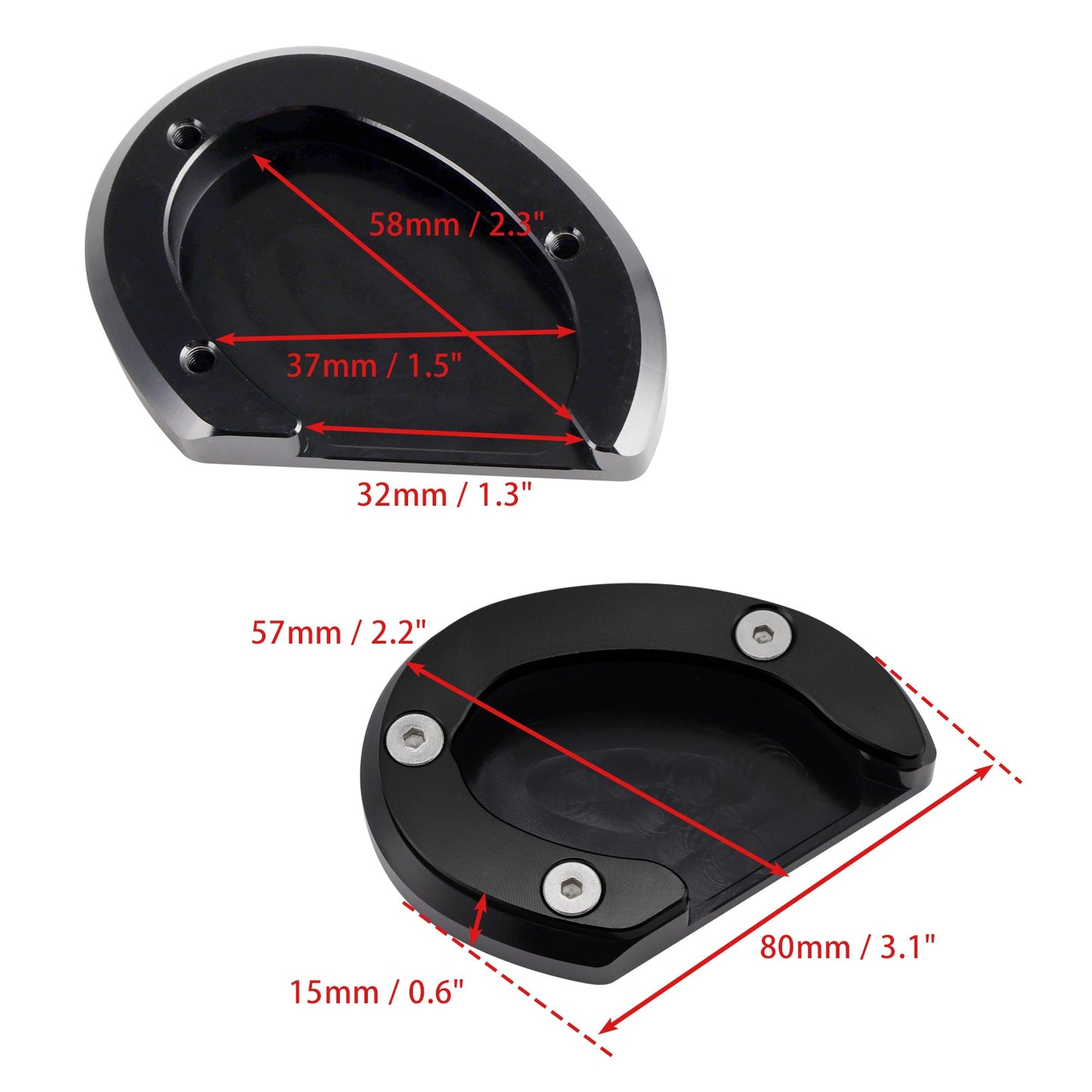Piastra di estensione del cavalletto adatta per Bonneville Bobber T100 T120 2018-2020