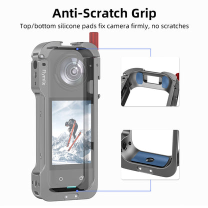 Accessori per fotocamera: custodia protettiva con copriobiettivo e kit per Insta360 X5
