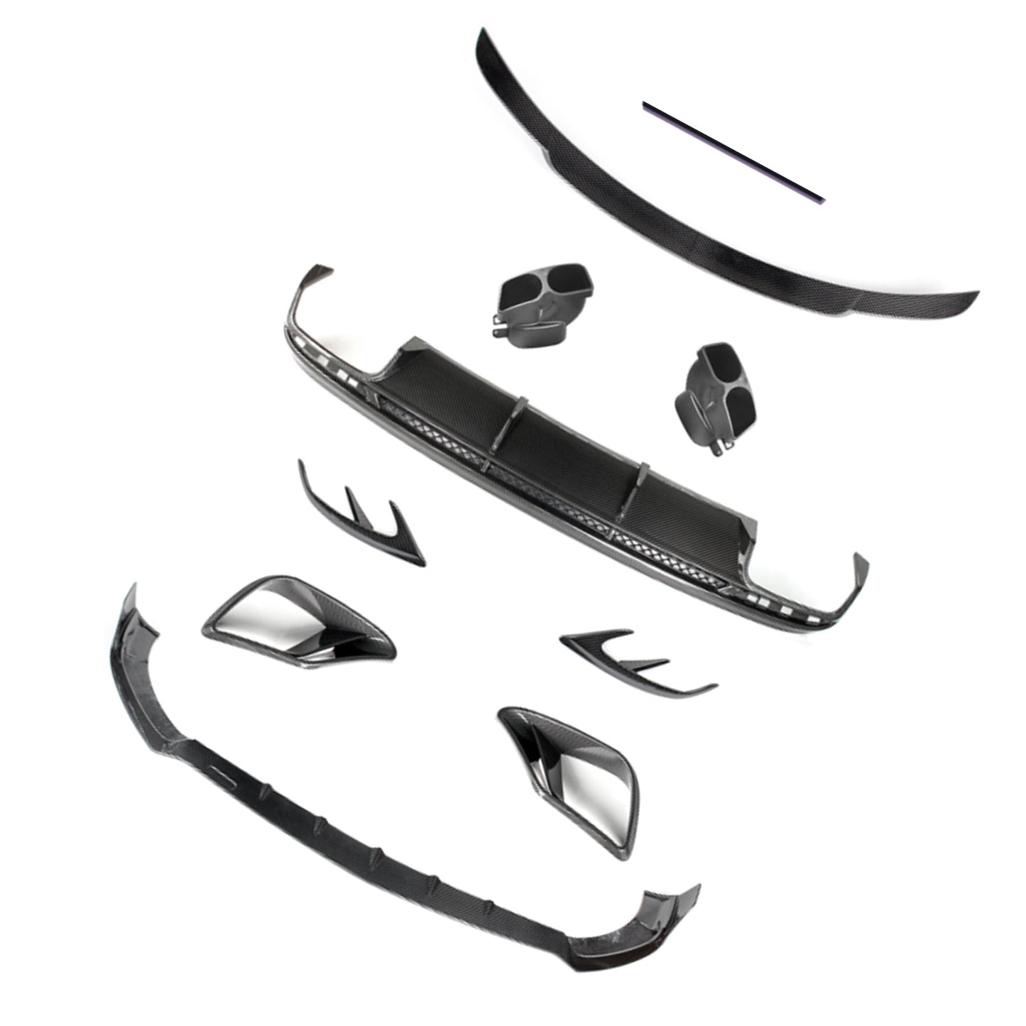 Kit carrozzeria paraurti in fibra di carbonio per Mercedes Benz W217 S63 S65 AMG Coupé 2019-2021