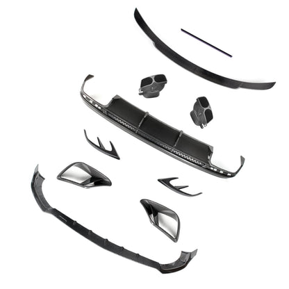 Kit carrozzeria paraurti in fibra di carbonio per Mercedes Benz W217 S63 S65 AMG Coupé 2019-2021