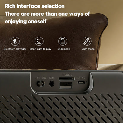 Altoparlante Bluetooth wireless intelligente M6, altoparlante portatile per gaming con luce pulsante accattivante.