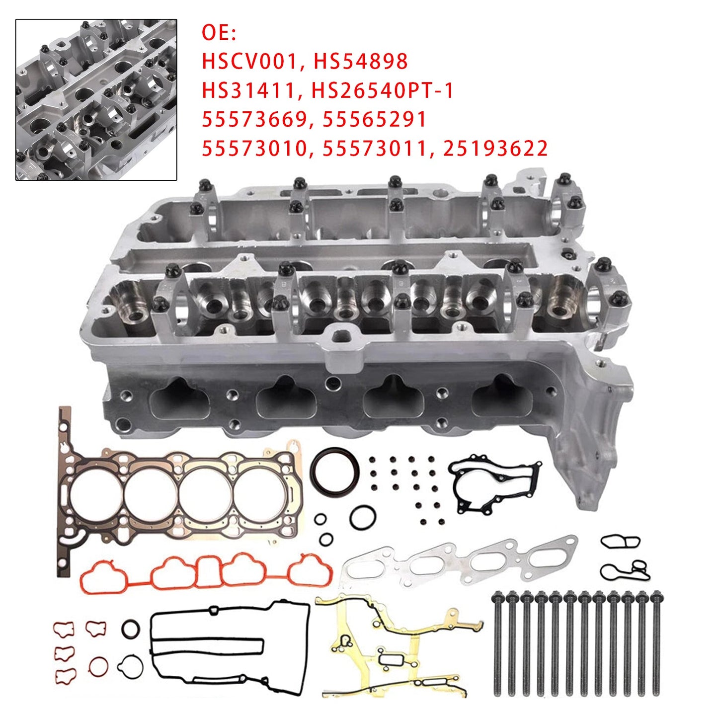 Testata del cilindro Buick Encore 1.4L 2013-2016 con set di guarnizioni 55573669 HS26540PT-1