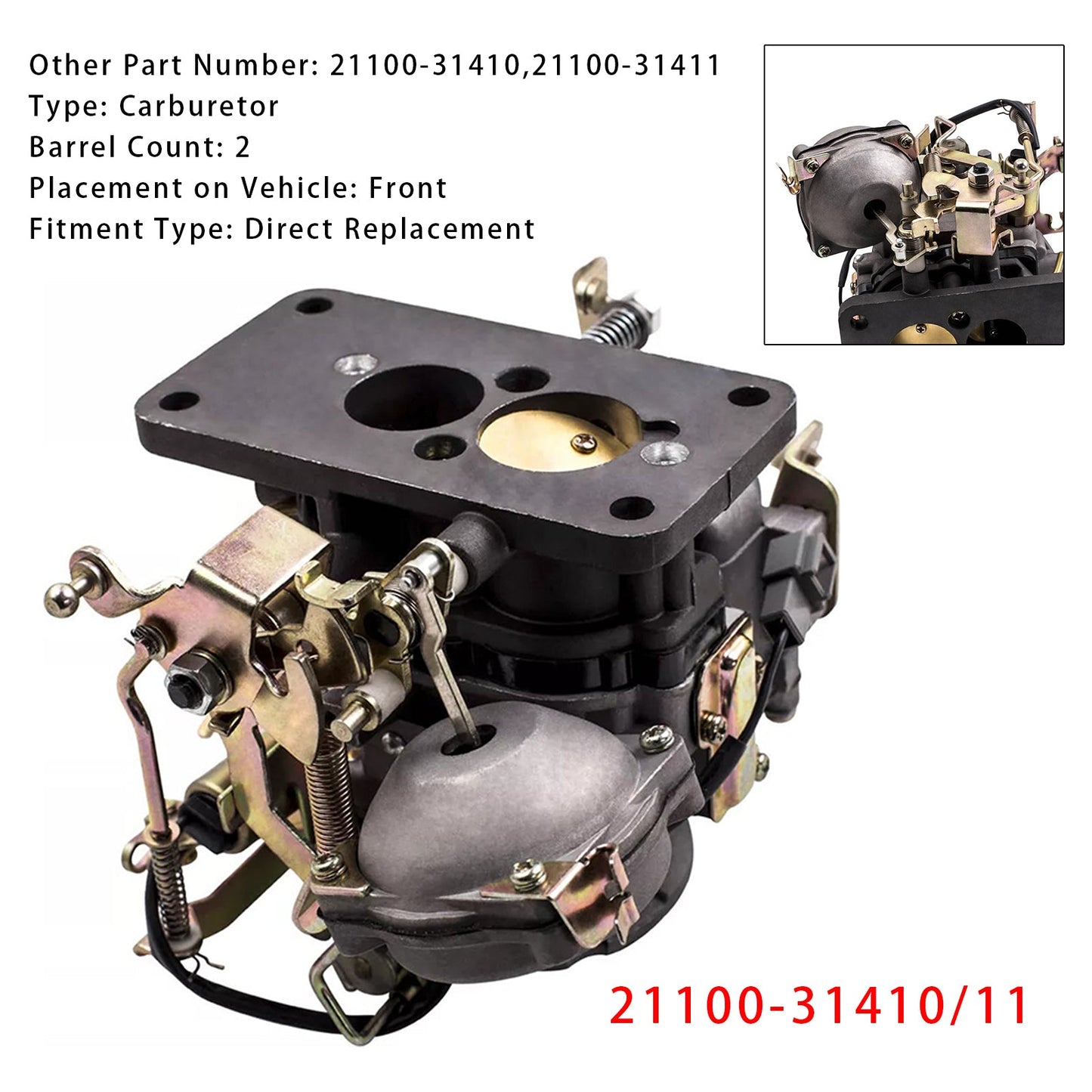 Carburatore Toyota Hilux RN30 RN40 1978-1984 21100-31410/11