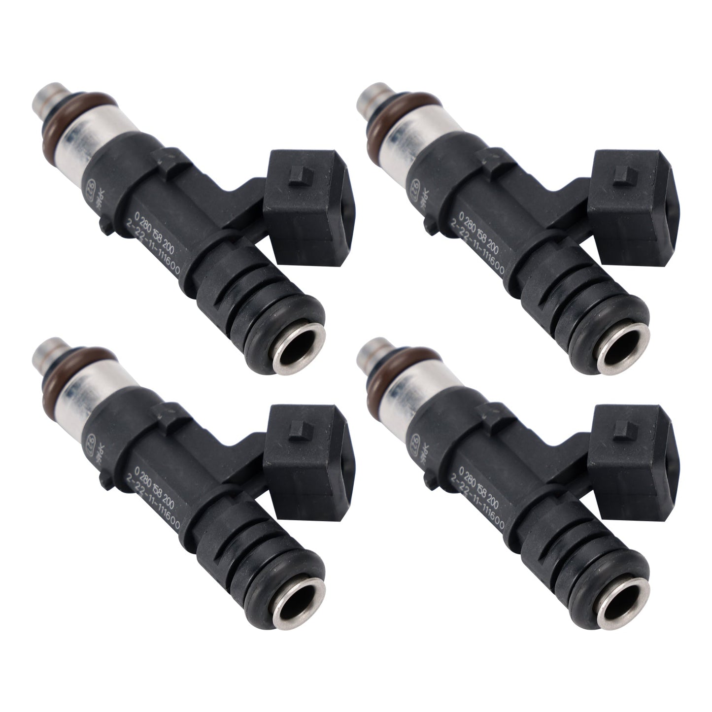 4 pezzi iniettori carburante per Ford B C-Max Fiesta Focus Fusion Mondeo Puma 0280158200