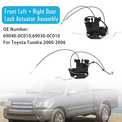 Attuatore serratura porta anteriore sinistra e destra 69040-0C010 69030-0C010 per Toyota Tundra 2000-2006