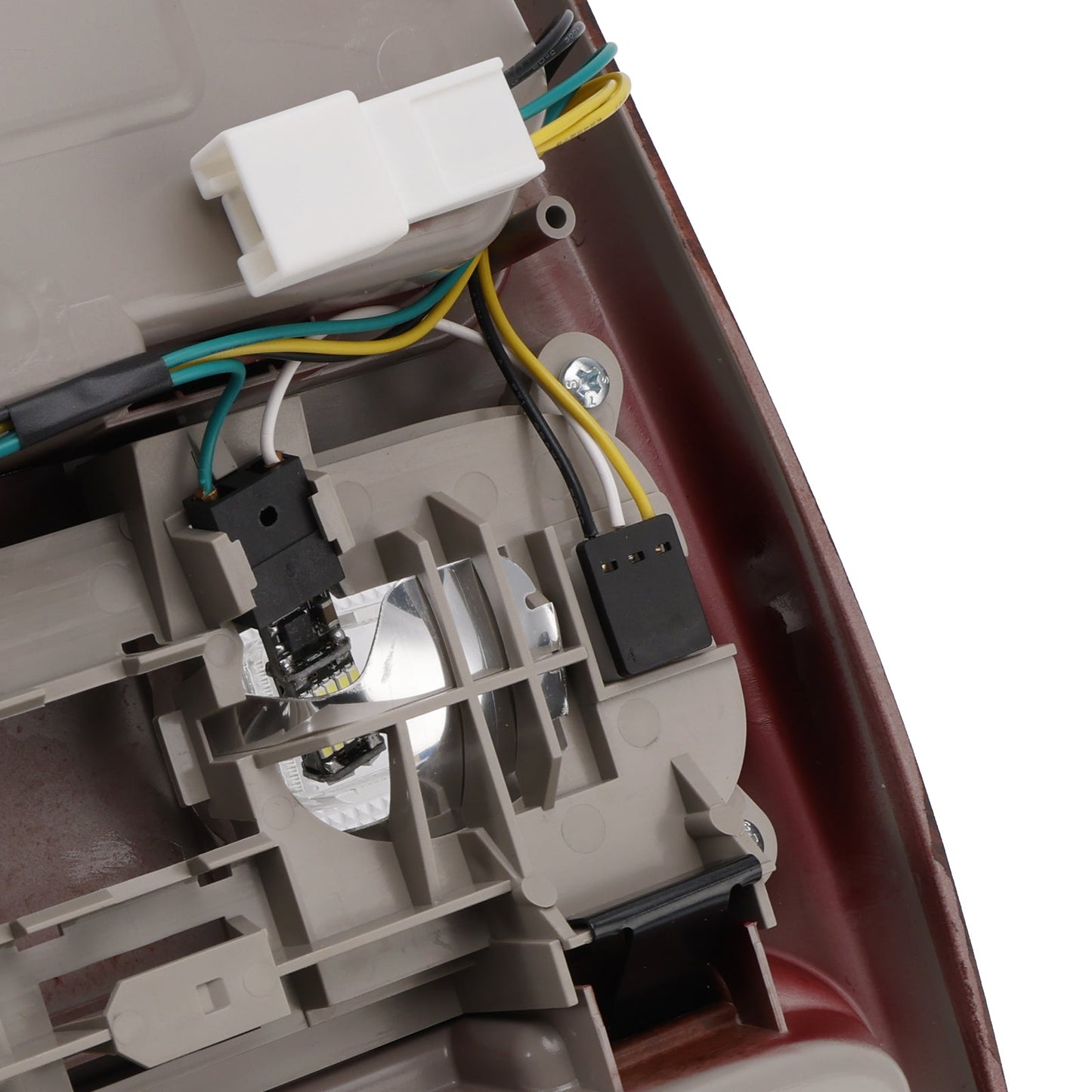 Console superiore anteriore a LED Dodge Ram 1500 1998-2001 in legno di pesca SN94TL2AA 5013618AA