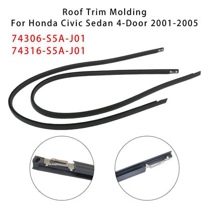 Modanatura del tetto sinistra+destra Honda Civic 2001-2005 74306-S5A-J01+74316-S5A-J01
