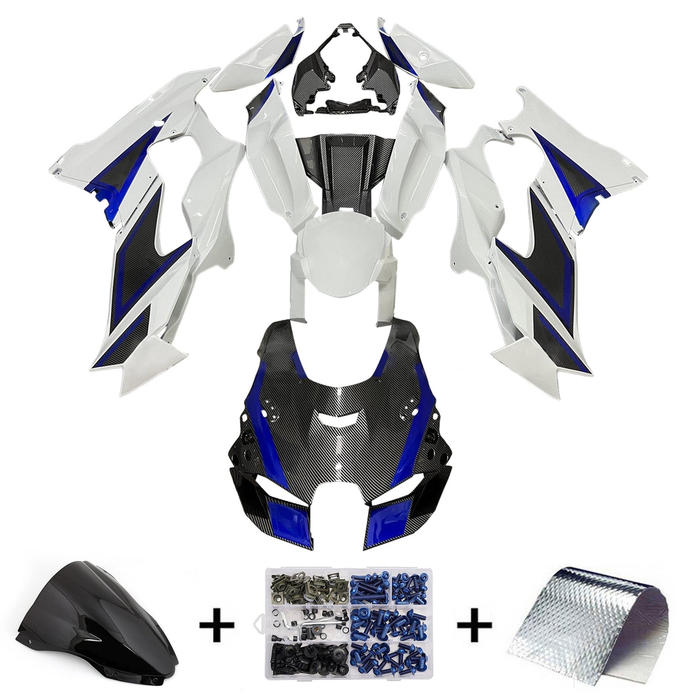 Kit carenatura iniezione ABS adatto per Kawasaki ZX-10R ZX-10RR 2021-2025