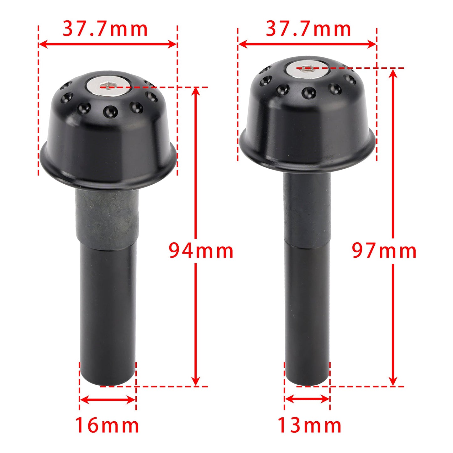 Kit pesi per estremità manubrio antivibranti per Yamaha XSR 900 XSR 700 XSR 155 XSR 125